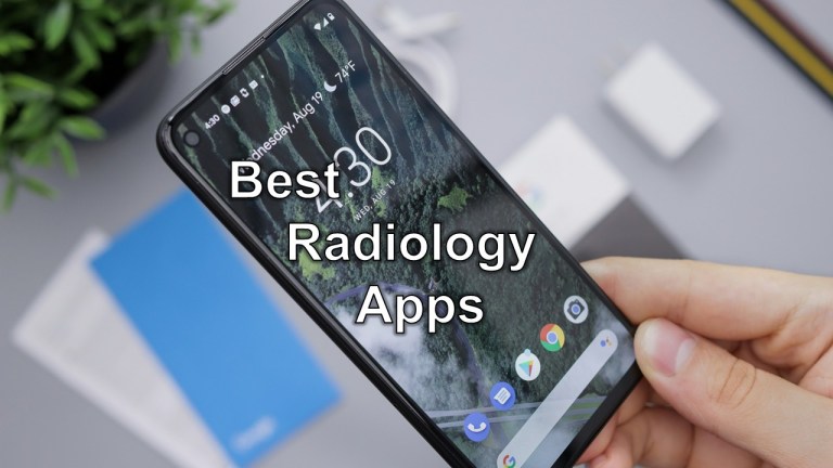 smartphone showing the best radiology apps